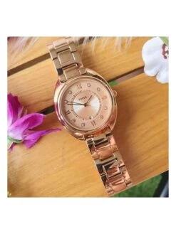 Fossil Kwartshorloge "Gabby" Roségoudkleurig -Gstar Kleding Winkel fossil kwartshorloge gabby rosegoudkleurig 5