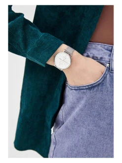 Fossil Kwartshorloge "Jacqueline" Zilverkleurig/wit -Gstar Kleding Winkel fossil kwartshorloge jacqueline zilverkleurig wit 4