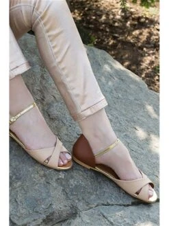 Fox Sandalen Bruin/beige -Gstar Kleding Winkel fox sandalen bruin beige 3