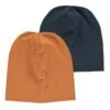 2-delige Set: Beanies Lichtbruin/donkerblauw -Gstar Kleding Winkel fred s world by green cotton 2 delige set beanies lichtbruin donkerblauw