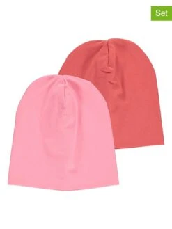 2-delige Set: Beanies Roze