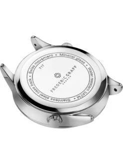 Kwartshorloge Donkerblauw/zilverkleurig/crème -Gstar Kleding Winkel frederic graff kwartshorloge donkerblauw zilverkleurig creme 2