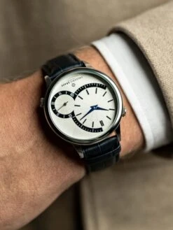 Kwartshorloge Donkerblauw/zilverkleurig/crème -Gstar Kleding Winkel frederic graff kwartshorloge donkerblauw zilverkleurig creme 5