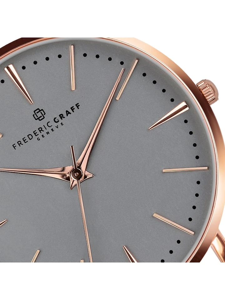 Kwartshorloge Zwart/roségoudkleurig/grijs 6 Kwartshorloge Zwart/roségoudkleurig/grijs - Afbeelding 4