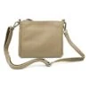 Leren Schoudertas "Cube" Taupe - (B)23 X (H)19 X (D)6 Cm