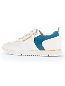 Gabor Leren Sneakers Wit/turquoise -Gstar Kleding Winkel gabor leren sneakers wit turquoise 1