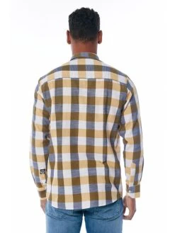 Blouse - Regular Fit - Wit/geel/grijs -Gstar Kleding Winkel galvanni blouse regular fit wit geel grijs 1