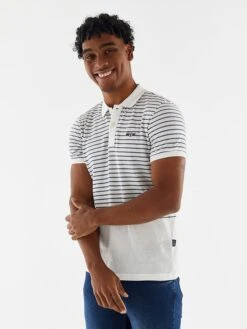 Poloshirt Wit/zwart -Gstar Kleding Winkel galvanni poloshirt wit zwart 1
