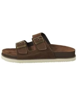 Leren Slippers "Palbuddy" Donkerbruin -Gstar Kleding Winkel gant footwear leren slippers palbuddy donkerbruin 1