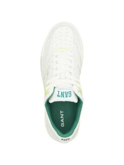 Leren Sneakers "Brookpal" Wit/groen -Gstar Kleding Winkel gant footwear leren sneakers brookpal wit groen 4