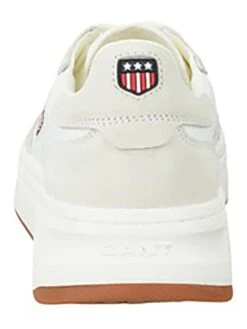 Leren Sneakers "Yinsy" Wit/crème -Gstar Kleding Winkel gant footwear leren sneakers yinsy wit creme 2