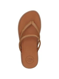 Leren Teenslippers "Lazily" Cognackleurig -Gstar Kleding Winkel gant footwear leren teenslippers lazily cognackleurig 4