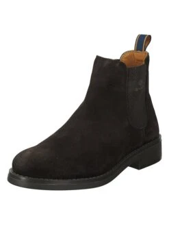 Gant Leren Chelseaboots "Brookly" Donkerbruin -Gstar Kleding Winkel gant leren chelseaboots brookly donkerbruin 1