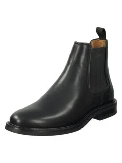 Gant Leren Chelseaboots "St Akron" Zwart -Gstar Kleding Winkel gant leren chelseaboots st akron zwart 1