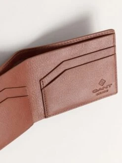 Gant Leren Portemonnee Lichtbruin -Gstar Kleding Winkel gant leren portemonnee lichtbruin 1