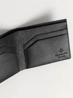 Gant Leren Portemonnee Zwart -Gstar Kleding Winkel gant leren portemonnee zwart 1