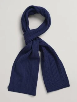 Gant Wollen Sjaal Donkerblauw