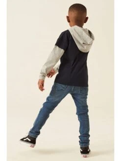Garcia Hoodie Donkerblauw/grijs -Gstar Kleding Winkel garcia hoodie donkerblauw grijs 3