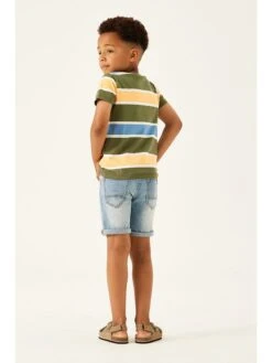 Garcia Shirt Olijfgroen/blauw/geel -Gstar Kleding Winkel garcia shirt olijfgroen blauw geel 2