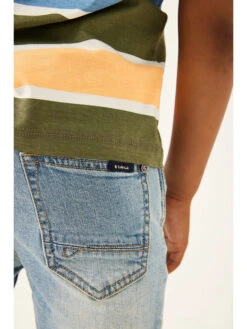 Garcia Shirt Olijfgroen/blauw/geel -Gstar Kleding Winkel garcia shirt olijfgroen blauw geel 3