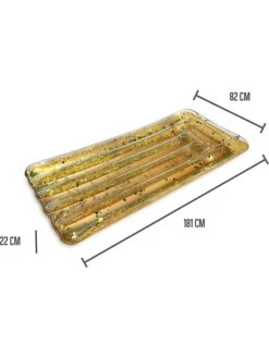 Luchtbed Goudkleurig - (L)181 X (B)82 X (H)22 Cm -Gstar Kleding Winkel garden spirit luchtbed goudkleurig l 181 x b 82 x h 22 cm 2