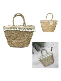 Strandtas Naturel - (B)51 X (H)48 X (D)19 Cm -Gstar Kleding Winkel garden spirit strandtas naturel b 51 x h 48 x d 19 cm 6