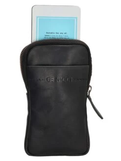 Leren Smartphonetas Zwart - (B)20 X (H)11 X (D)2 Cm -Gstar Kleding Winkel genicci leren smartphonetas zwart b 20 x h 11 x d 2 cm 2