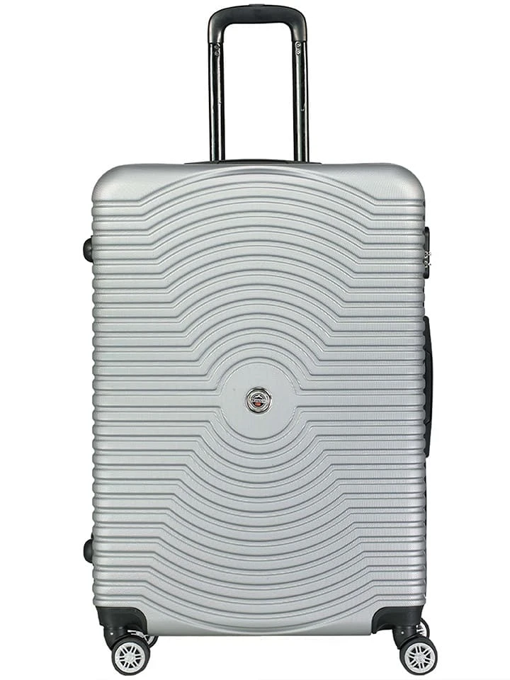 GEOGRAPHICAL NORWAY 3-delige Hardcase-trolleyset "Sity" Zilverkleurig 5 GEOGRAPHICAL NORWAY 3-delige Hardcase-trolleyset "Sity" Zilverkleurig - Afbeelding 3