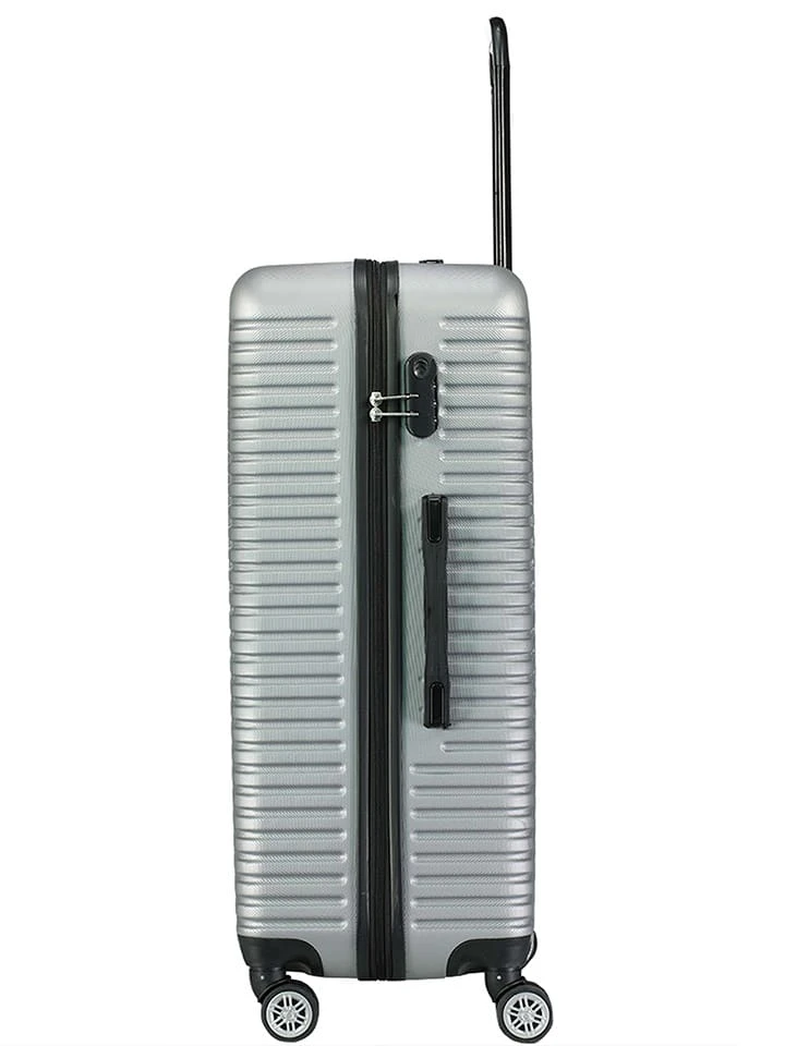 GEOGRAPHICAL NORWAY 3-delige Hardcase-trolleyset "Sity" Zilverkleurig 7 GEOGRAPHICAL NORWAY 3-delige Hardcase-trolleyset "Sity" Zilverkleurig - Afbeelding 5