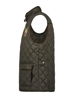 GEOGRAPHICAL NORWAY Doorgestikte Bodywarmer "Abrador" Olijfgroen -Gstar Kleding Winkel geographical norway doorgestikte bodywarmer abrador olijfgroen 3