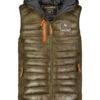 GEOGRAPHICAL NORWAY Doorgestikte Bodywarmer "Bassar" Olijfgroen -Gstar Kleding Winkel geographical norway doorgestikte bodywarmer bassar olijfgroen