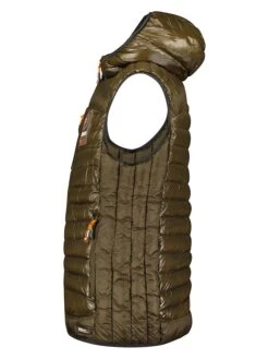 GEOGRAPHICAL NORWAY Doorgestikte Bodywarmer "Bassar" Olijfgroen -Gstar Kleding Winkel geographical norway doorgestikte bodywarmer bassar olijfgroen 2