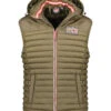 GEOGRAPHICAL NORWAY Doorgestikte Bodywarmer "Vadalmo" Kaki -Gstar Kleding Winkel geographical norway doorgestikte bodywarmer vadalmo kaki