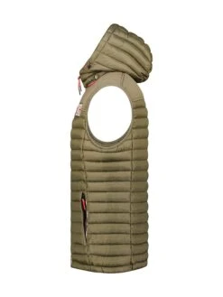 GEOGRAPHICAL NORWAY Doorgestikte Bodywarmer "Vadalmo" Kaki -Gstar Kleding Winkel geographical norway doorgestikte bodywarmer vadalmo kaki 3