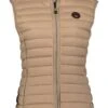 GEOGRAPHICAL NORWAY Doorgestikte Bodywarmer "Vafne" Taupe -Gstar Kleding Winkel geographical norway doorgestikte bodywarmer vafne taupe