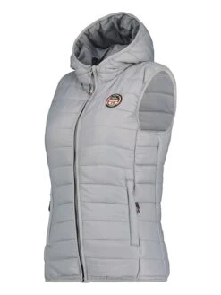 GEOGRAPHICAL NORWAY Doorgestikte Bodywarmer "Vatika" Grijs -Gstar Kleding Winkel geographical norway doorgestikte bodywarmer vatika grijs 2