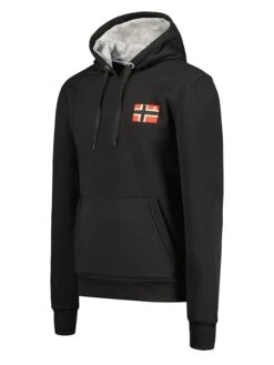 GEOGRAPHICAL NORWAY Hoodie "Fondant" Zwart -Gstar Kleding Winkel geographical norway hoodie fondant zwart 2