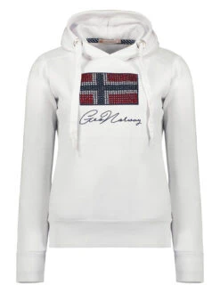 GEOGRAPHICAL NORWAY Hoodie "Goisette" Wit