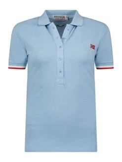GEOGRAPHICAL NORWAY Poloshirt "Kerig" Lichtblauw