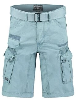 GEOGRAPHICAL NORWAY Spijkerbermuda "Panoramique" Lichtblauw