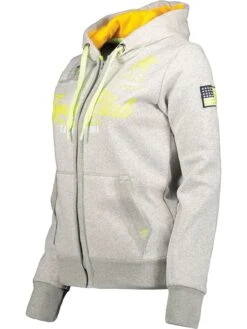 GEOGRAPHICAL NORWAY Sweatvest "Fanille" Grijs -Gstar Kleding Winkel geographical norway sweatvest fanille grijs 2