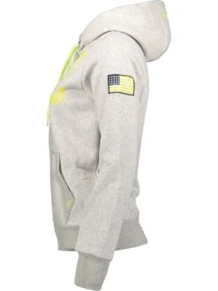 GEOGRAPHICAL NORWAY Sweatvest "Fanille" Grijs -Gstar Kleding Winkel geographical norway sweatvest fanille grijs 3