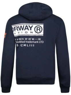 GEOGRAPHICAL NORWAY Sweatvest "Fernando" Donkerblauw -Gstar Kleding Winkel geographical norway sweatvest fernando donkerblauw 1