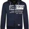 GEOGRAPHICAL NORWAY Sweatvest "Fernando" Donkerblauw -Gstar Kleding Winkel geographical norway sweatvest fernando donkerblauw