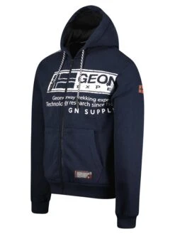 GEOGRAPHICAL NORWAY Sweatvest "Fernando" Donkerblauw -Gstar Kleding Winkel geographical norway sweatvest fernando donkerblauw 2