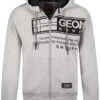 GEOGRAPHICAL NORWAY Sweatvest "Fernando" Grijs -Gstar Kleding Winkel geographical norway sweatvest fernando grijs