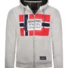 GEOGRAPHICAL NORWAY Sweatvest "Gabriac" Grijs -Gstar Kleding Winkel geographical norway sweatvest gabriac grijs