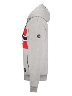 GEOGRAPHICAL NORWAY Sweatvest "Gabriac" Grijs -Gstar Kleding Winkel geographical norway sweatvest gabriac grijs 3