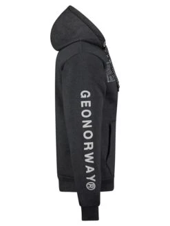 GEOGRAPHICAL NORWAY Sweatvest "Galette" Antraciet -Gstar Kleding Winkel geographical norway sweatvest galette antraciet 3