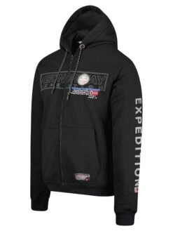 GEOGRAPHICAL NORWAY Sweatvest "Galette" Zwart -Gstar Kleding Winkel geographical norway sweatvest galette zwart 2